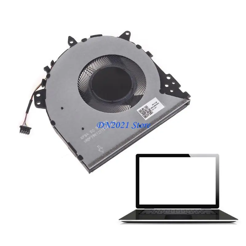 F3KE 1PC Laptop CPU Radiator DC5V 0.5A 4Pin Cooling Fan Quiet CPU Coolers for Vivobook X512 X512D X512DA X512F X512F Fan