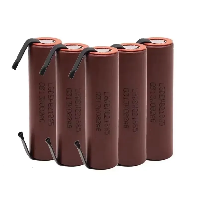 스크루드라이버용 스트립 납땜 배터리, 정품 LG HG2 3000mAh 배터리, 3.6v 18650 배터리, 30A 고전류 및 DIY 니켈