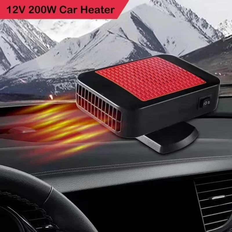 12V 200W 2 in 1 Car Heater Windshield Defroster Defrosting Heater Cooling Car Seat Heating Fans Electric Autonomous Demister