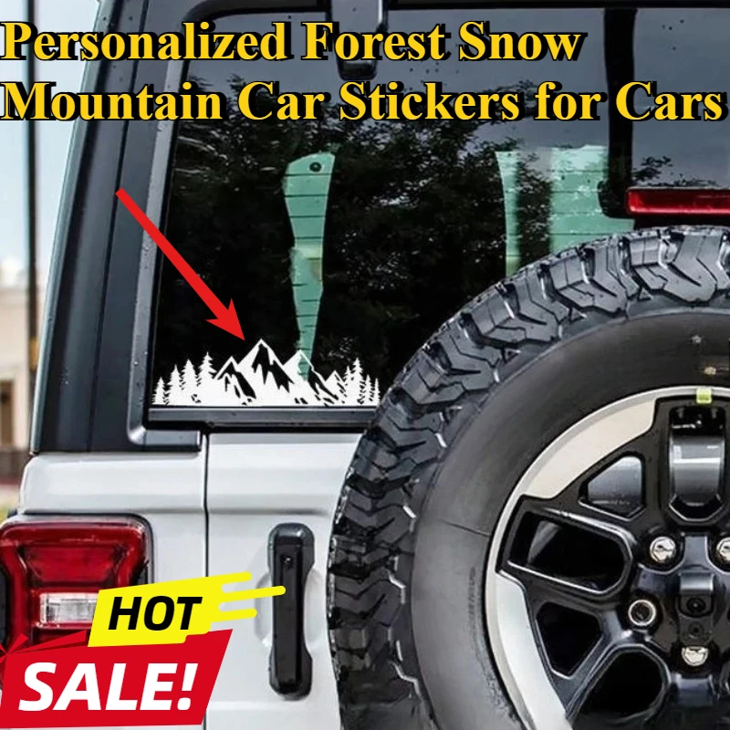 Mountain Tree Waterproof Car Body Decoration Stickers Truck Bumper Trunk Decor Accesorios Decorativos Auto Adhesive Decals