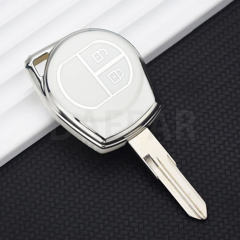 Capa de Borracha TPU Key Fob para Suzuki Swift SX4, ALTO VITARA IGNIS JIMNY Splash Remote Key, 2 Botões