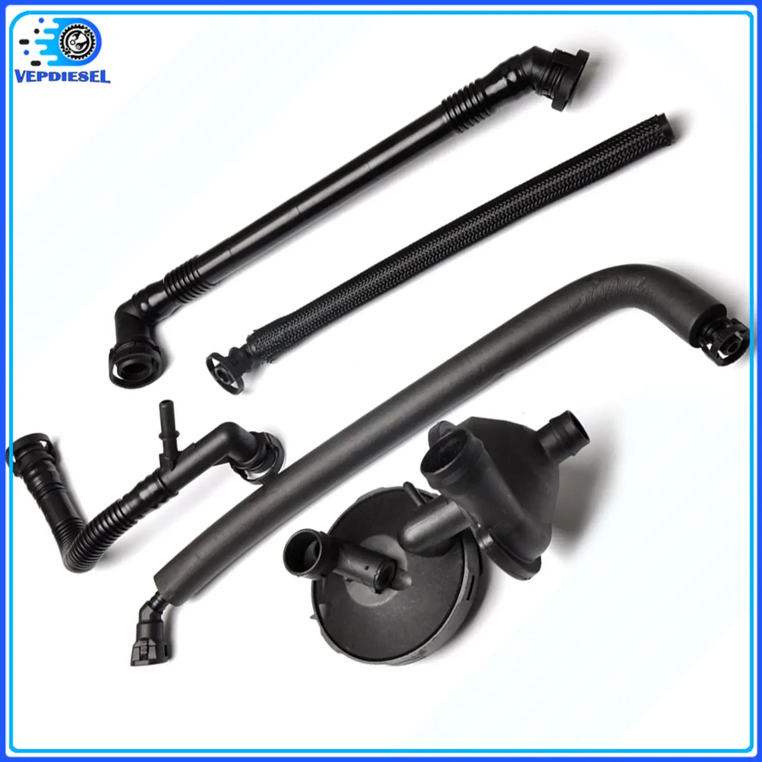 

11617501566 New Crankcase Vent Valve & Oil Separator Hose Kit Fit For BMW E46 E39 X3 2001-2005 11617504535 11611432559 Car Parts