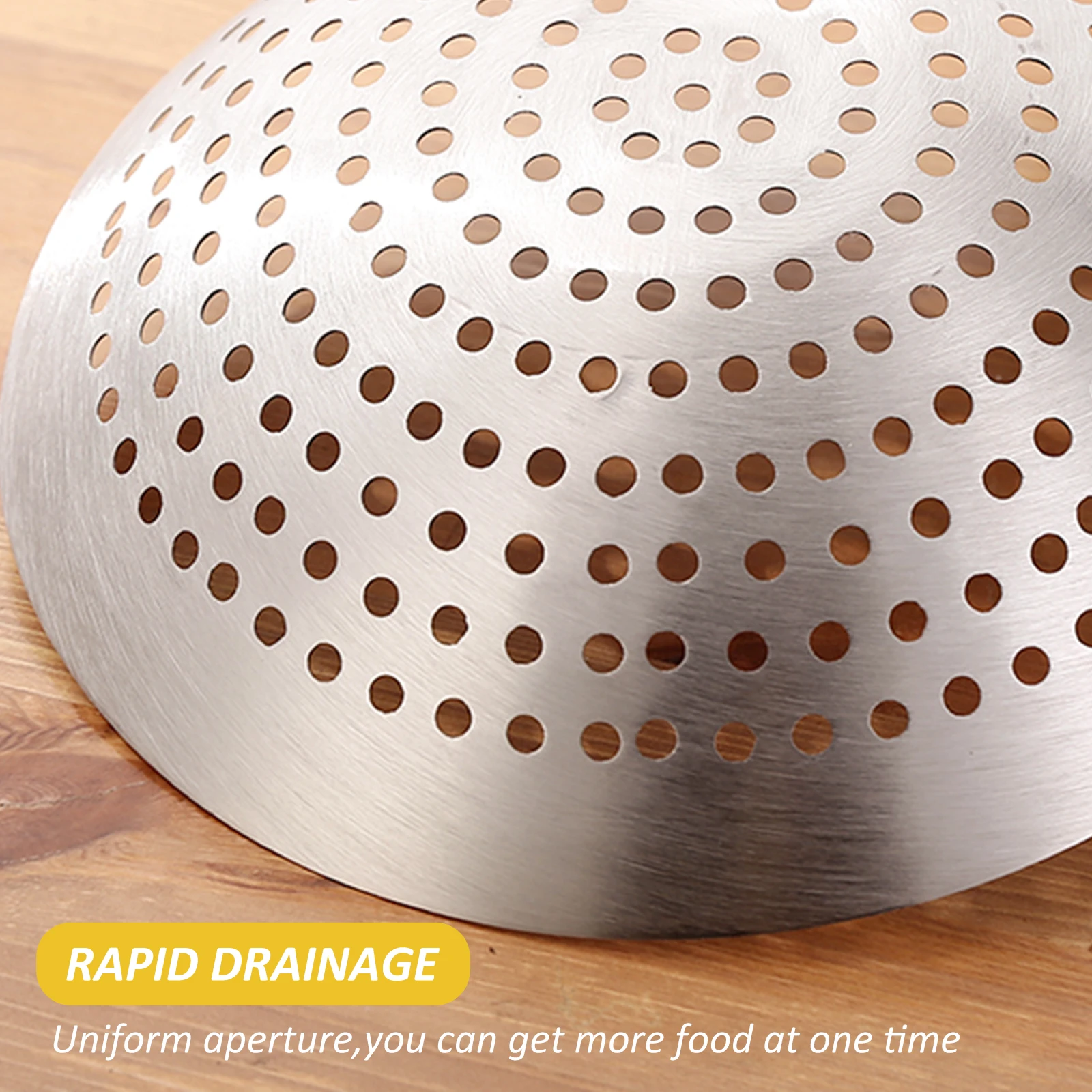 

Stainless Steel Skimmer Spoon Heavy Duty Oil Strainer Ladle Filter Hot Pot Spoon Multi-Functional Kitchen Gadget For French