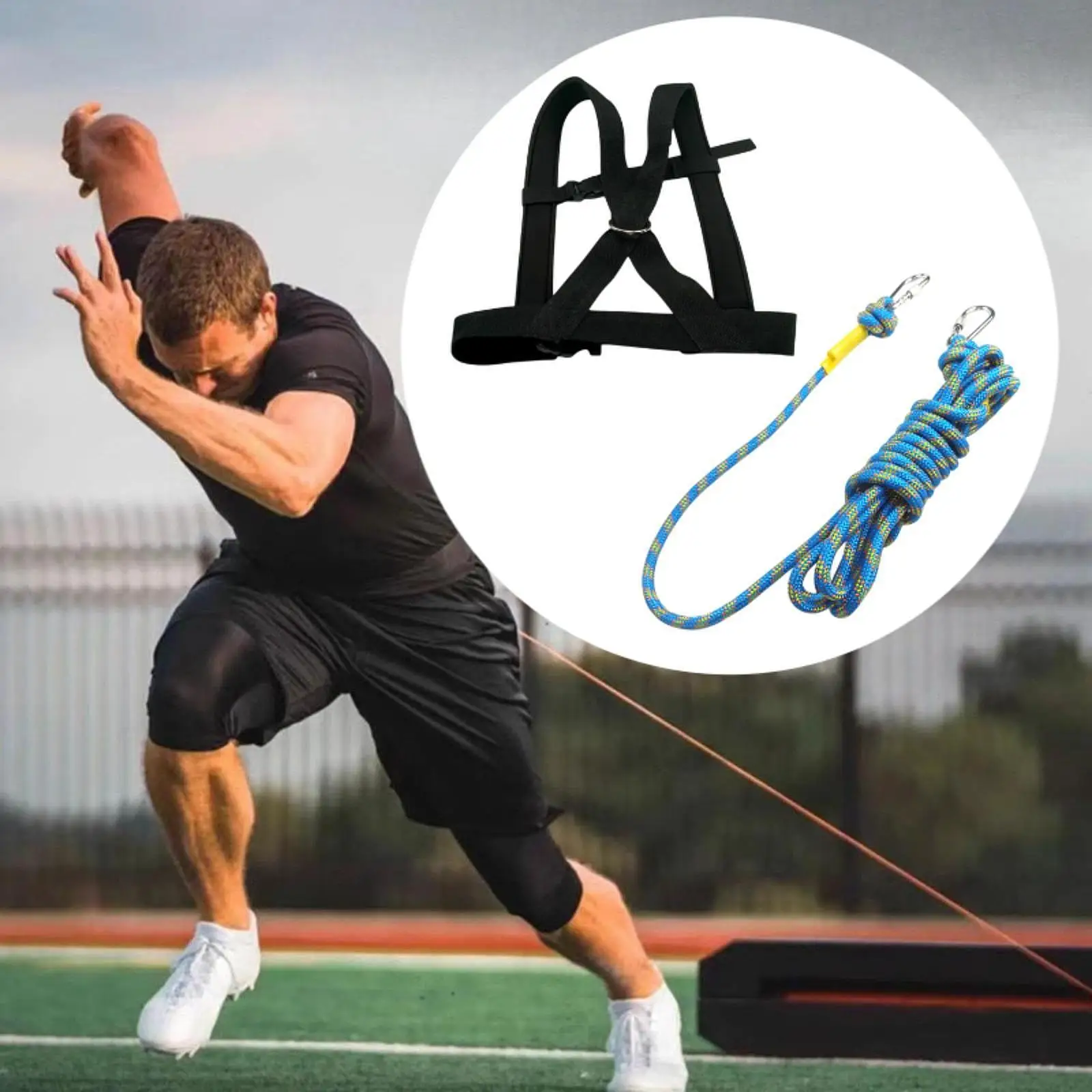 

Sled Harness Men Women Exercise Multifunctional for Fitness Resistance