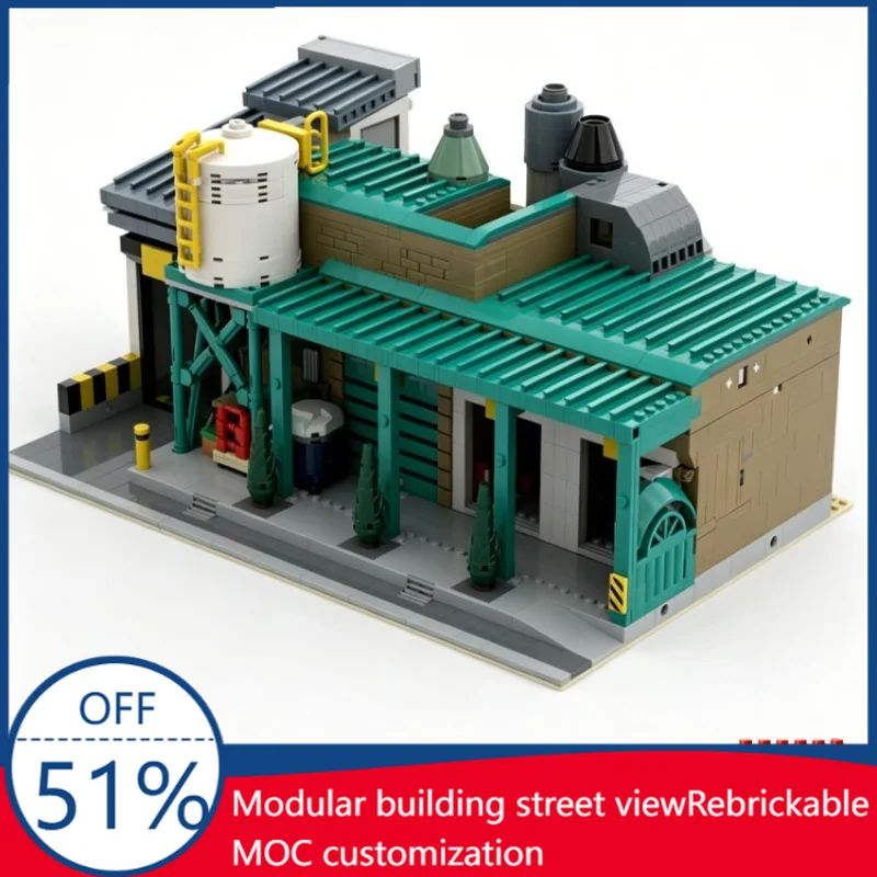 NEW 3934 PCS MOC Modular Laundromat and Superlab Building Blocks Educational Assembly Toy Christmas Creative Gift For Collection