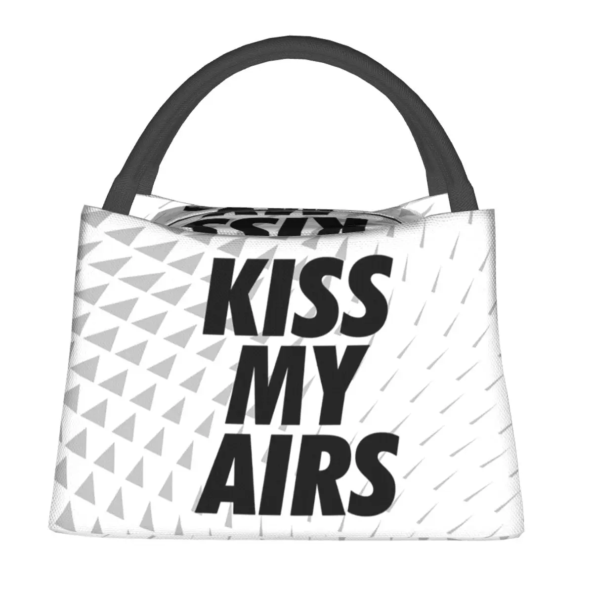 Kiss My Airs Sneaker Head Hype White Lunch Bags Insulated Bento Box Lunch Tote Picnic Bags Thermal Bag for Woman Children Travel