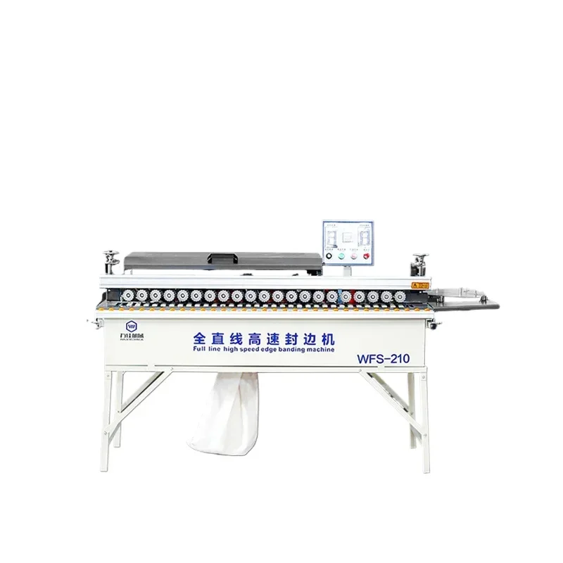 1200W Fully Automatic Wood Board Edge Banding Machine Household Woodworking Full Linear High Speed Edge Banding Machine