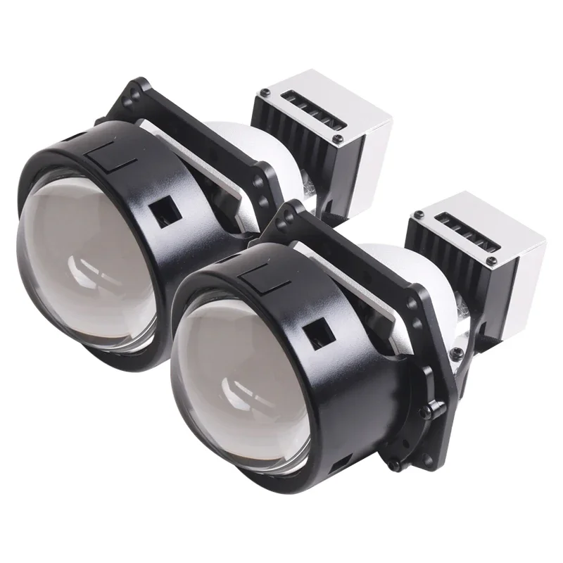 

SANVI 24V A11 3 inch 64W 6000K Dual Light Emitting Diode Projector Lens Headlight High Brightness Car Truck Light Headlight