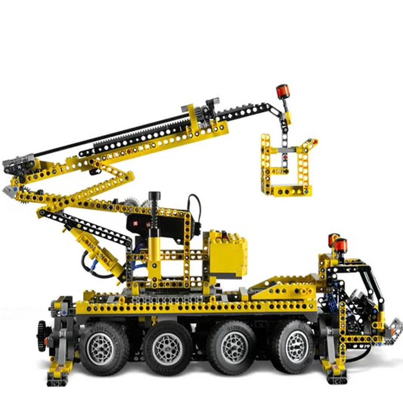 MOC-8421 Urban Technology Construction Engineering Mobile Crane Building Blocks Set Building Blocks Creative Children\'s Toys