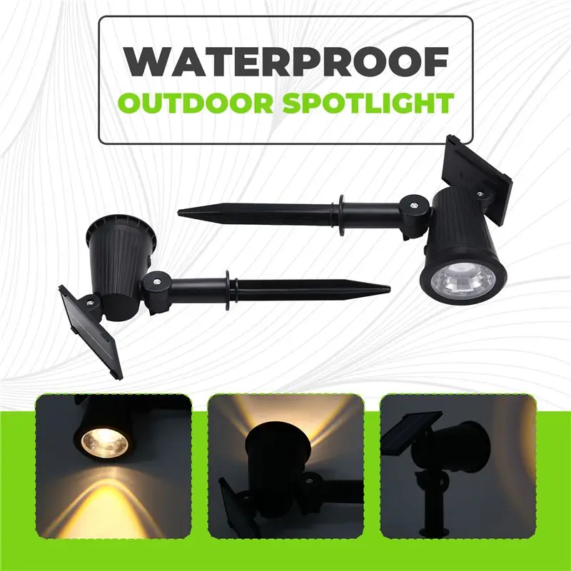 AEE2-الأضواء الشمسية في الهواء الطلق أضواء مقاومة للماء في الهواء الطلق مصابيح كشاف صغيرة الحجم لأضواء ساحة حديقة أضواء الزخرفية غير نافذ للمطر #6