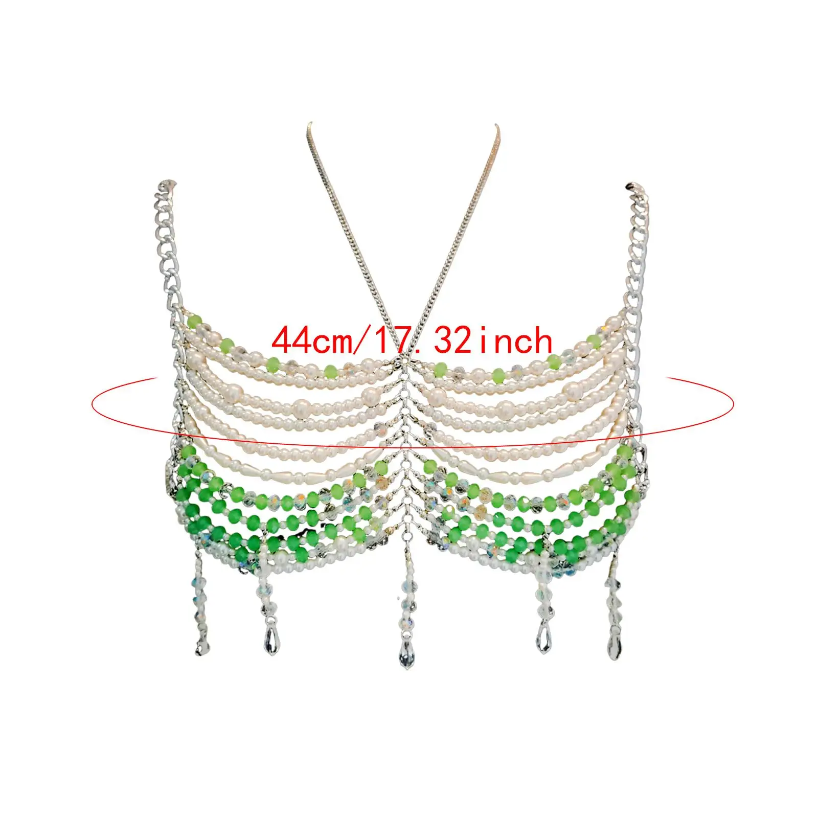 Body Chain Bra Chain Unique Bikini Jewelry for Cosplay Masquerade
