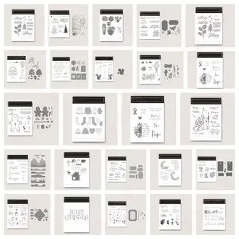 Vánoční dárková razítka, nová kovová řezací šablona, šablona razítka pro rok 2025, scrapbooking, embossování, dekorace, šablona, DIY blahopřání 10 nejlepší prodej razítka a matrice - №2