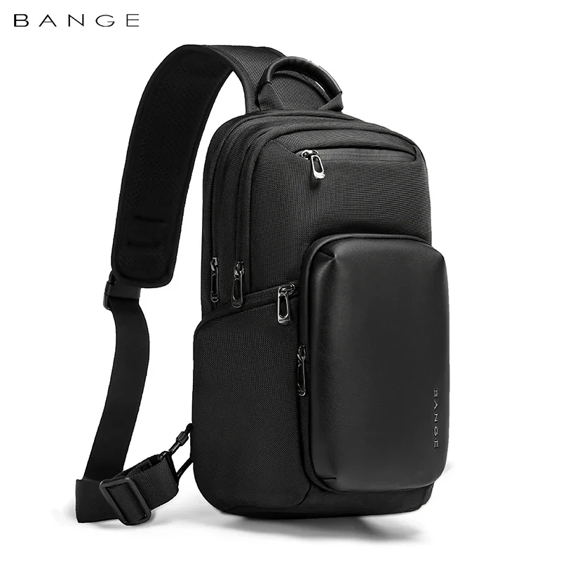 

BANGE 2024 New Arrival Multifunction Crossbody Bag For Men Shoulder Messenger Bags Waterproof Men Sling Bags With Big Capacity