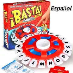 Spanish Board Games Fast-Paced Family Table Game The Quick Thinking Letter Pressing Tapple Family Basta Juego De Mesa Español