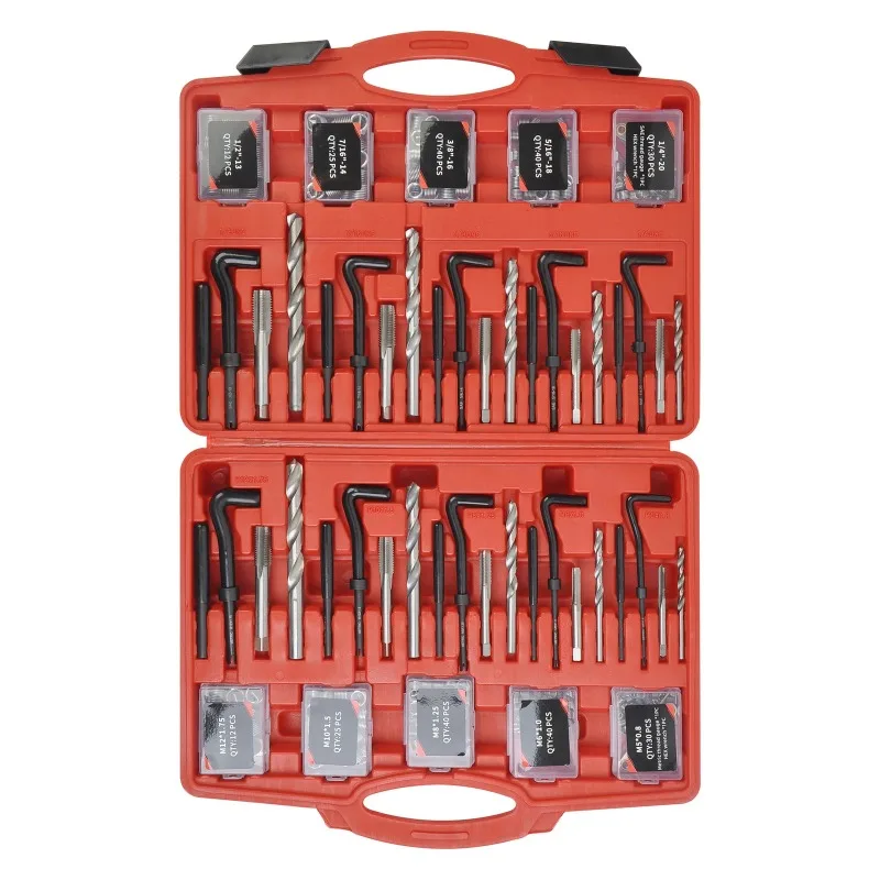 FOR 338-Piece Thread Repair Tools High Speed Steel Drill Bit Kit Auto Repair Shop Essential Tools