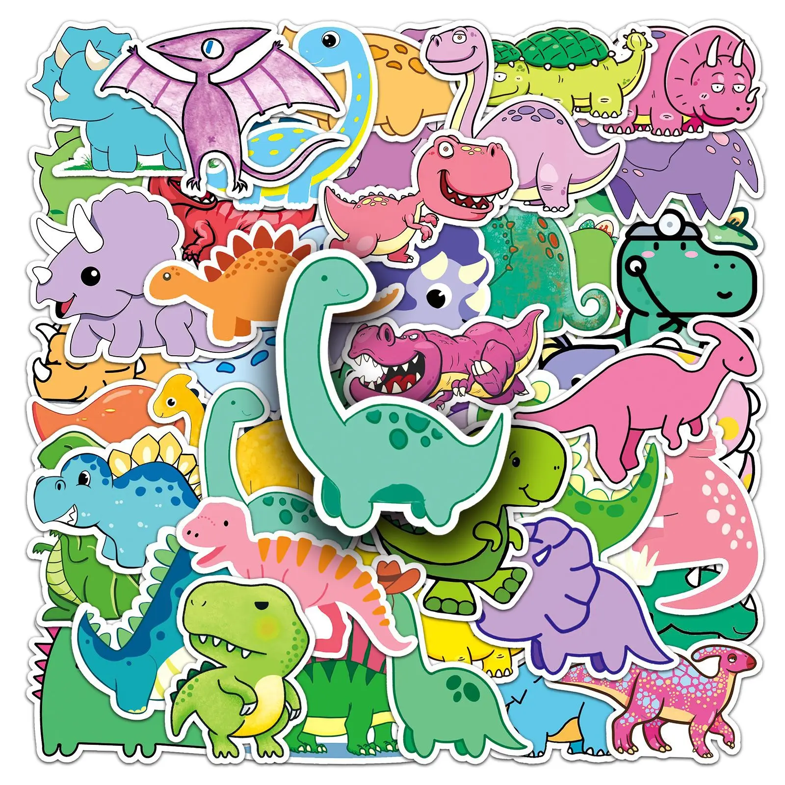 10/30/50 Stück Kawaii Kleine Dinosaurier Graffiti Cartoon Tiere DIY Handys Wasserflaschen Gepäck Wasserdichte Aufkleber Spielzeug Geburtstagsgeschenk