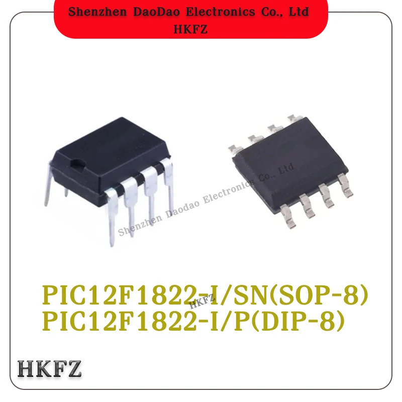 

5Pcs PIC12F1822-I/SN SOP8 PIC12F1822-I/P DIP8 PIC12F1822 Microcontroller Chip IC New Original