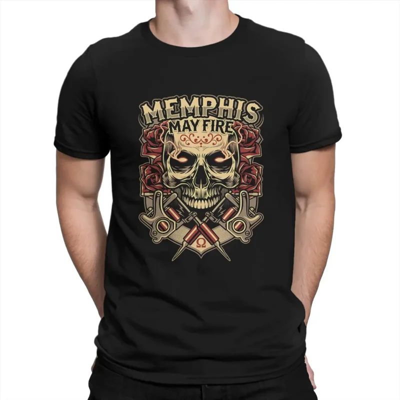 Men's MMF BAND T Shirts Memphis May Fire 100% Cotton Clothing Funny Short Sleeve Round Collar Tees Party T-Shirt