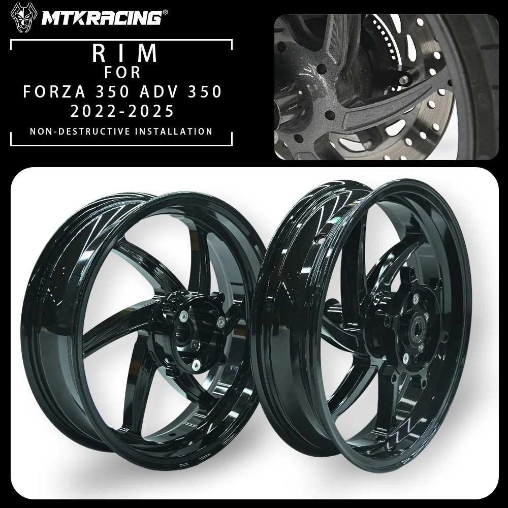 

FOR HONDA FORZA/ADV350 2022-2025 CNC Aluminum Alloy Motorcycle Wheel Rim Hub High Quality Accessories