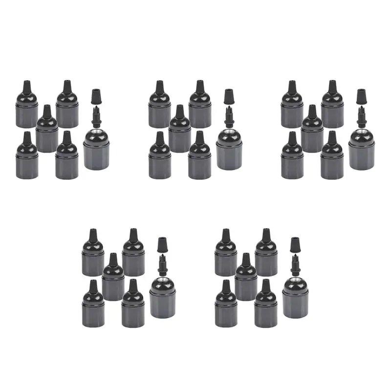 BHBD-30-Pack Bakelite Lamp Holder E26/ E27 Light Socket Vintage Bulb Socket ES Screw Lampholder For Ceiling/Pendent/Floor