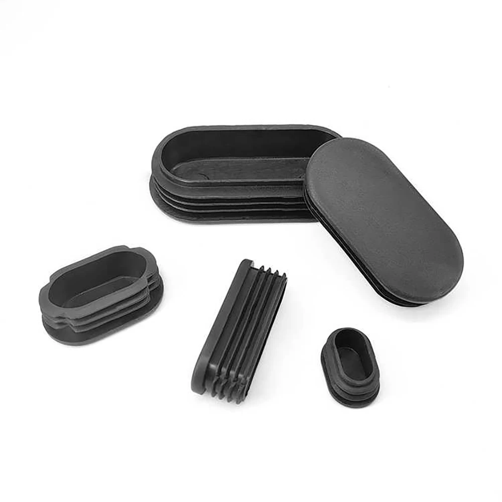 10mm-80mm Oval Oblong Plastic Tubes End Caps Bungs Blanking Plugs Pipe Inserts Table Feet Chair Dust Cover Furniture Accessories image 2