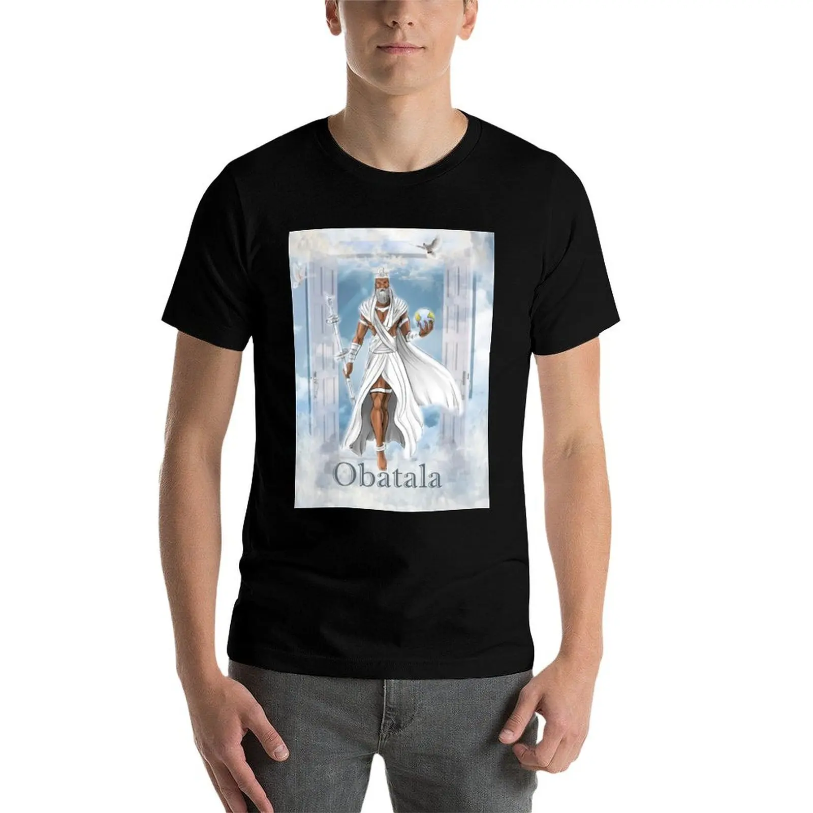 

Obatala the God of Creativity and Wisdom in the Yoruba Pantheon T-Shirt man t shirt cotton cotton t shirt pack T-Shirt