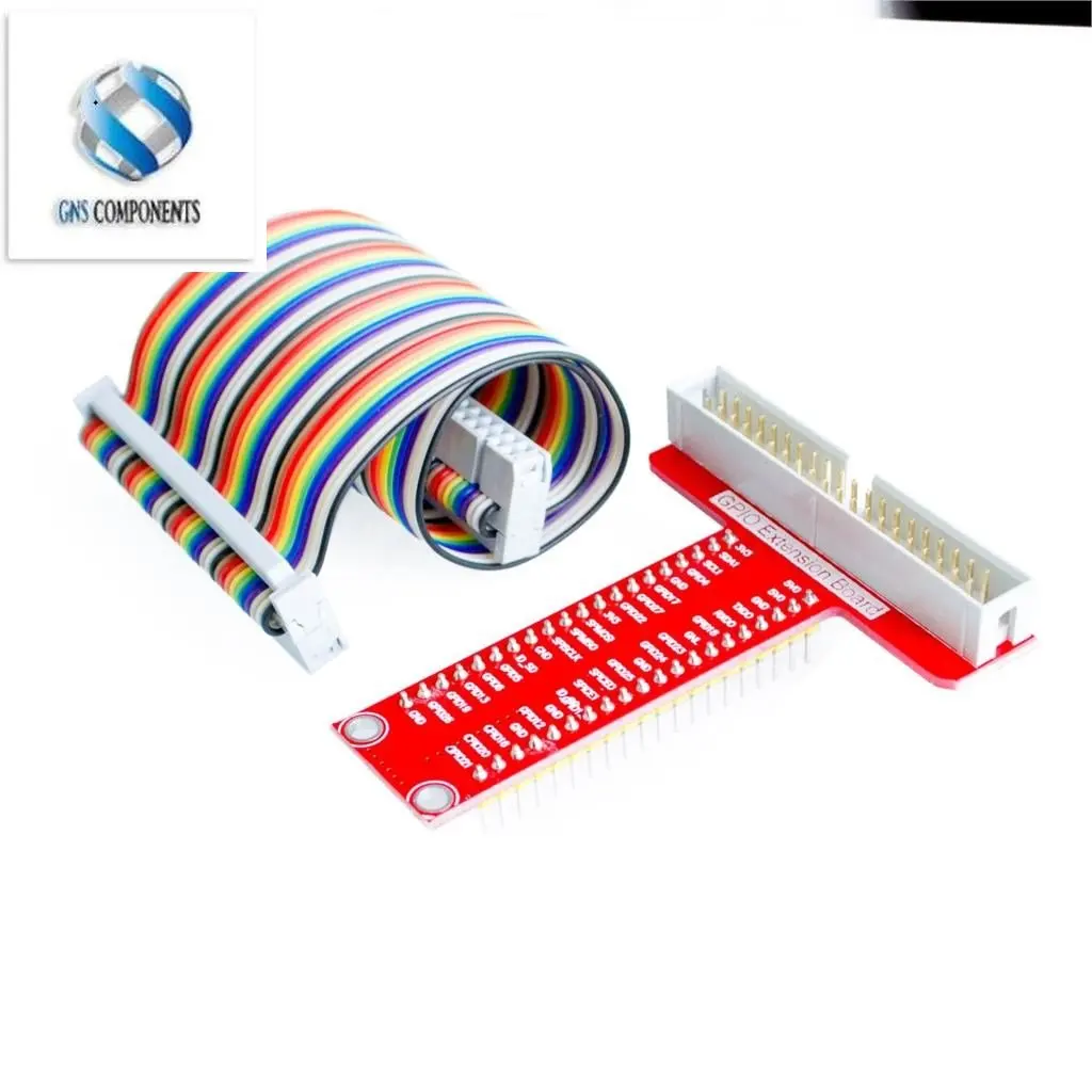 Für Raspberry Pi 3&Raspberry Pi 2 Modell B T, Erweiterungs-DIY-Kit (40Pin GPIO-Kabel + GPIO T-Adapterplatte)