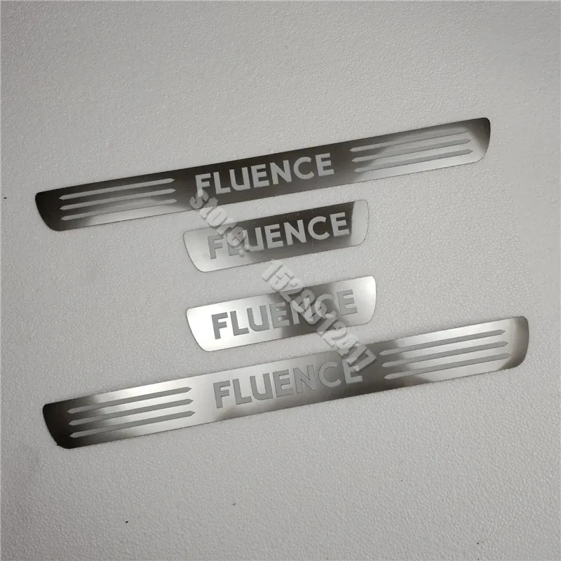 For Renault Fluence 2010 2011 2012 2013~2016 Stainless Steel Scuff Plate/Door Sill Scuff Plate Welcome Pedal Car  Accessories