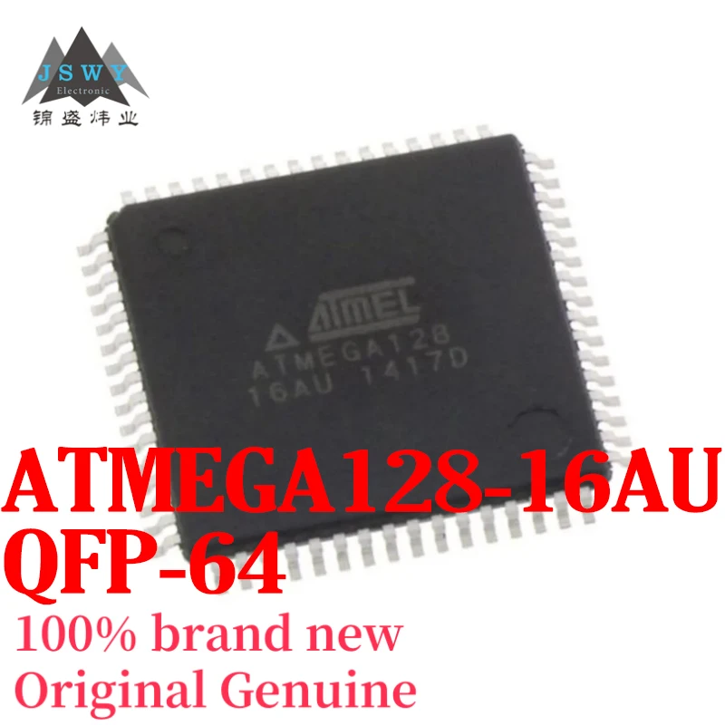 

(5/50 pieces) ATMEGA128-16AU ATMEGA128 SMD TQFP64 8-bit microcontroller chip, brand new and original(5/50 pieces) ATMEGA128-16AU