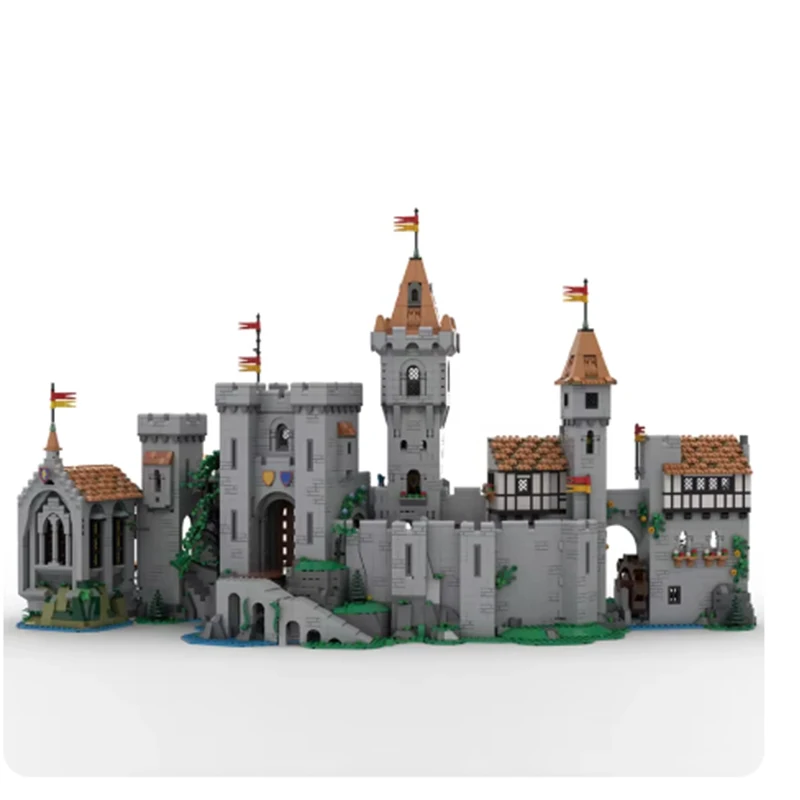 Medieval castle small particles MOC-160407 house construction series assembly educational toys building blocks DIY creative orna