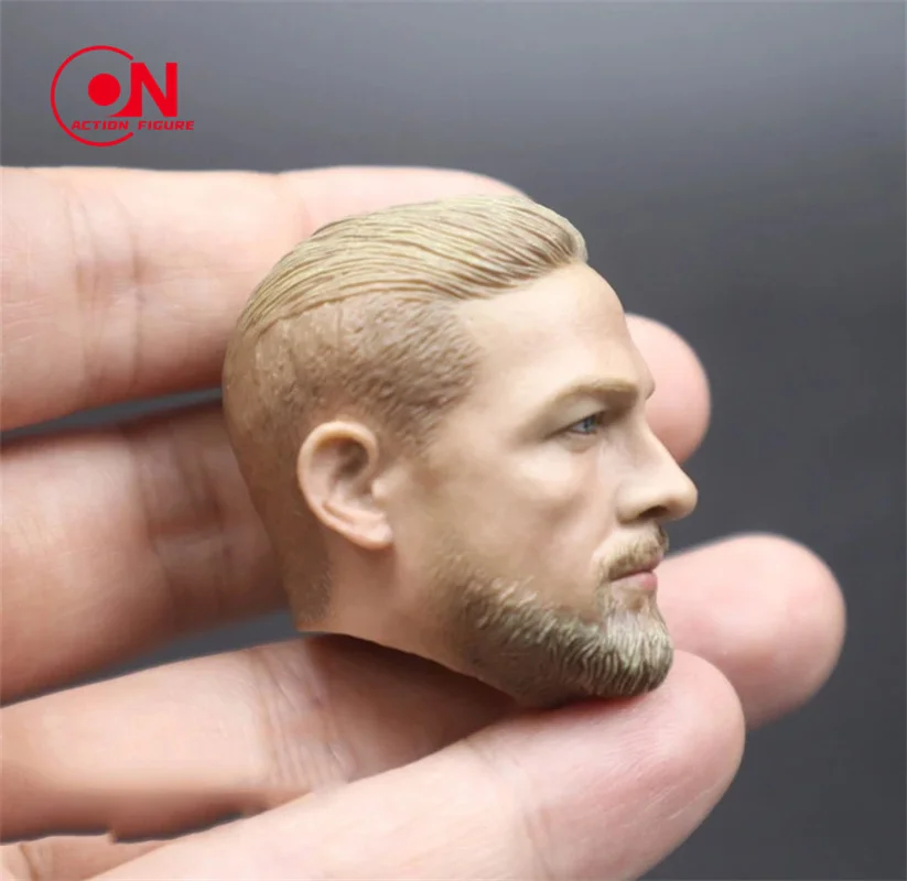 1/6 Skala Charlie Hunnam Kopf Sculpt PVC Männlichen Kopf Carving Modell Fit 12'inch Soldat Action Figur Körper