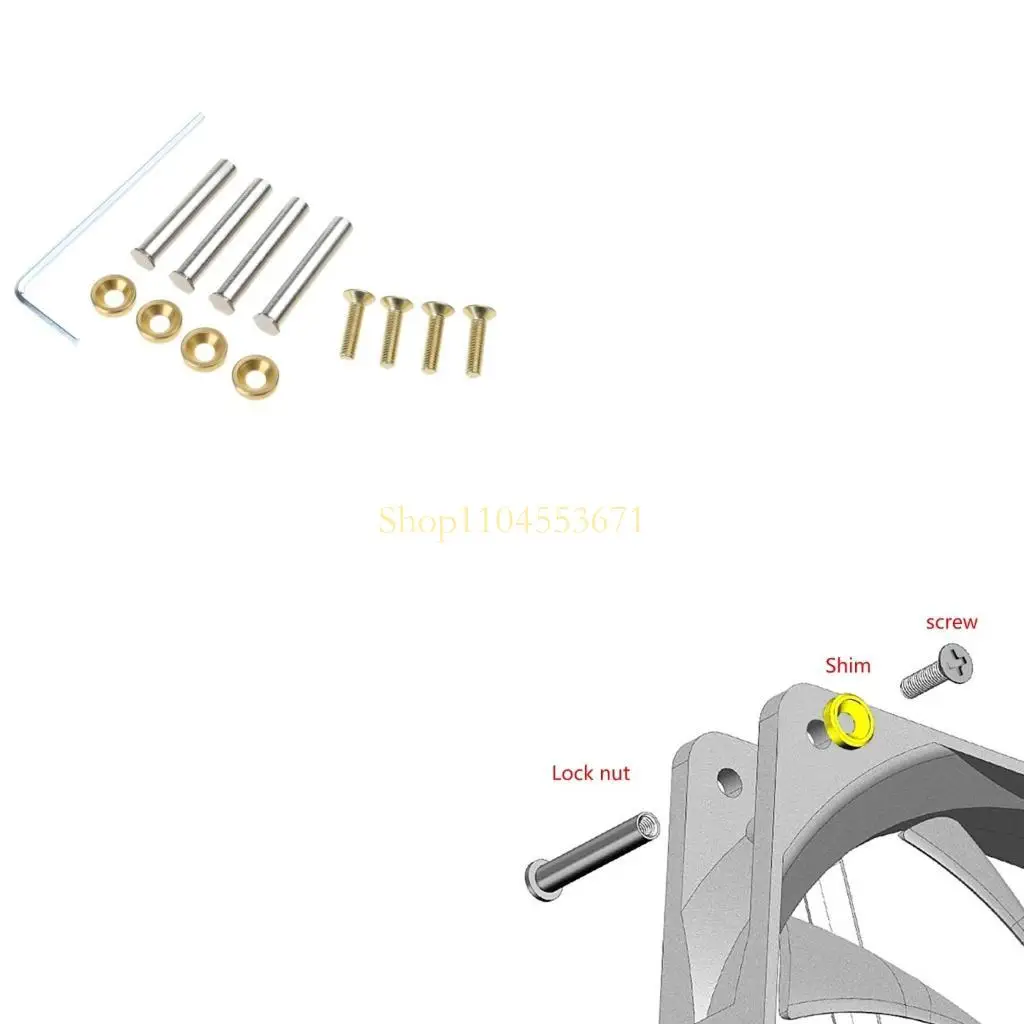 Best Seller 4pcs Long Screws for 25mm Thickness Computer Fan Long Screws Chassis Fan Nut Screw Efficient Cooling Fixation