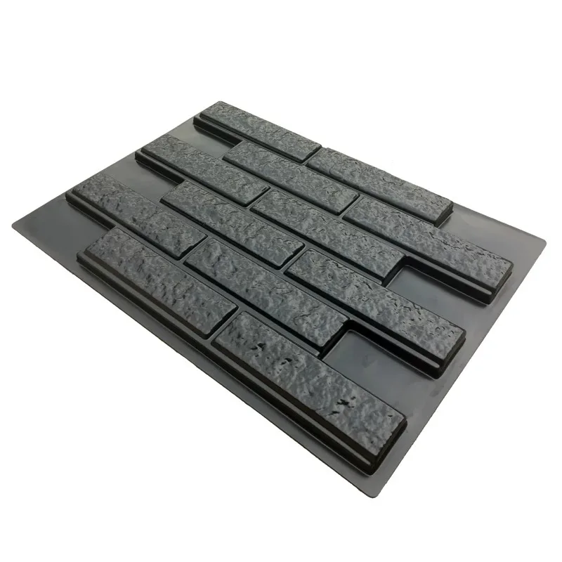68.5x49cm Concrete Block Mold for Antique Brick, Reusable Thickened Plastic Form for Villa Wall & Faux Stone Panel