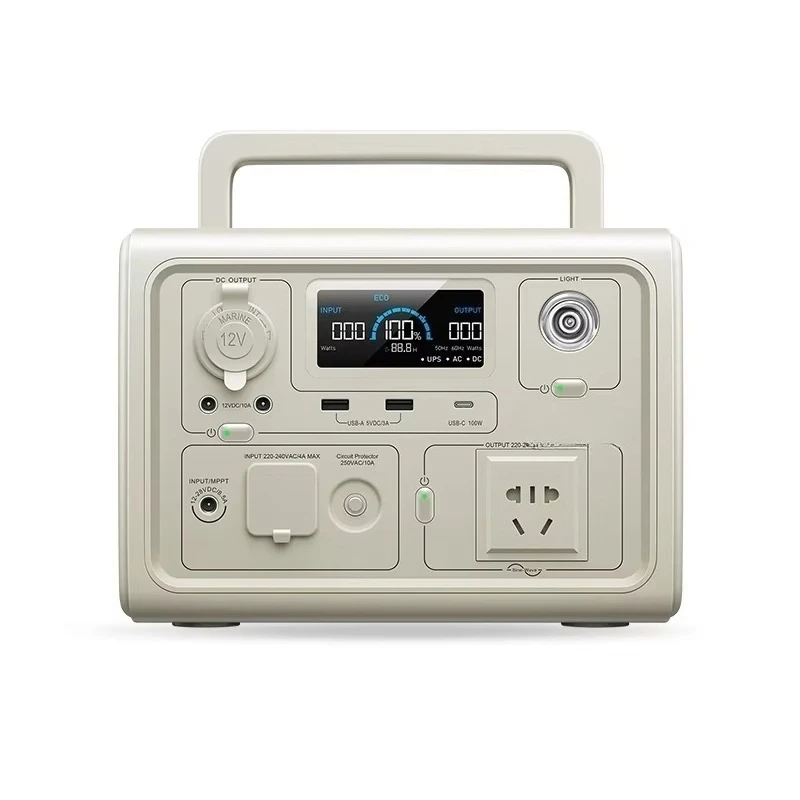 

600 watts output power 268Wh capacity 1200 watts solar energy storage smart inverter portable power station mobile outd