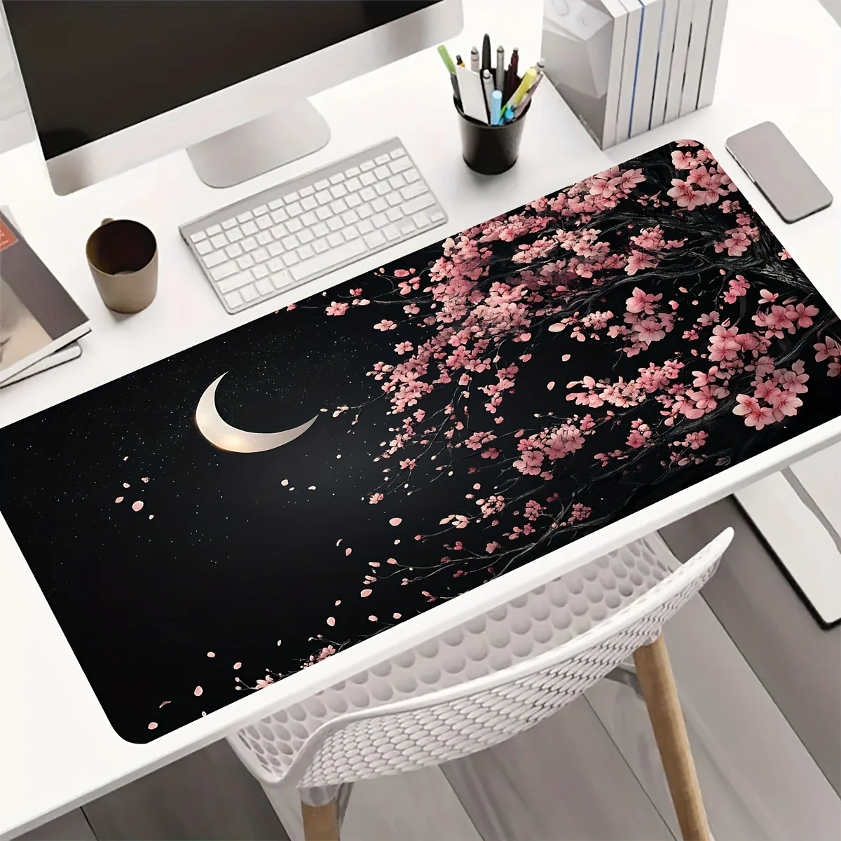 

Sakura Scenery mouse pad computer mechanical keyboard pad waterproof anti-slip washable suitable for gamers and professionals