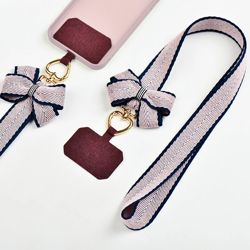 

Ремешок для телефона в виде бабочки с защитой от потери, ремешок для телефона через плечо, ожерелье, искусственная пластырь, ремешок для телефонной линии, подвесной мобильный