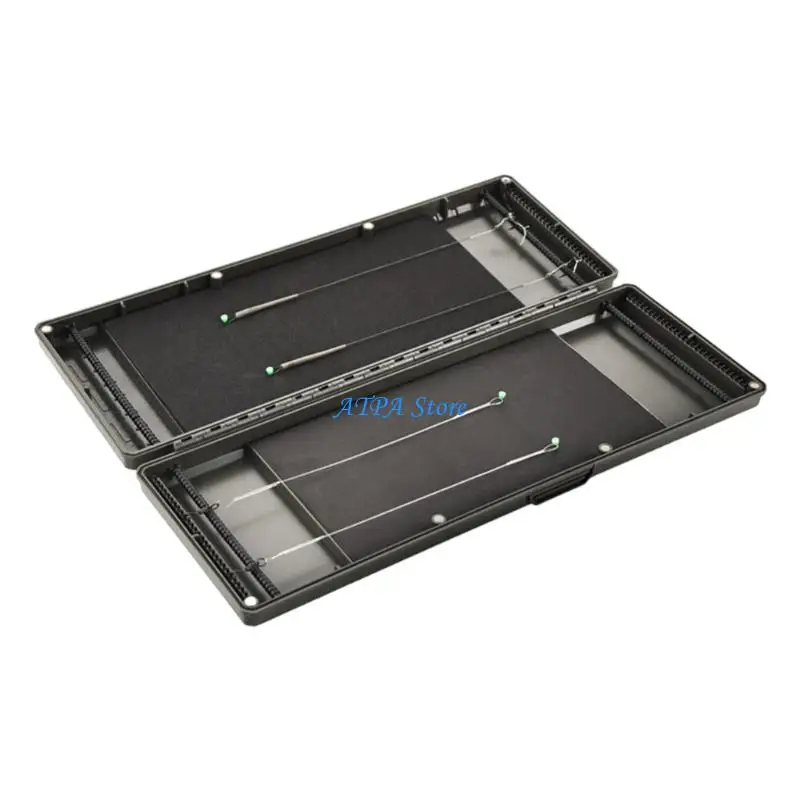 U13C Fishing Hair Rig Line Hook Storage Case Fishing Tackle Box Container Box