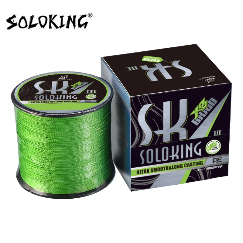 SOLOKING SK8 PE Fishing Line X8 150M/300M/500M Fishing Wire Strong PE Braid Fishing Line 18-100LB Multifilament Fishing Wire