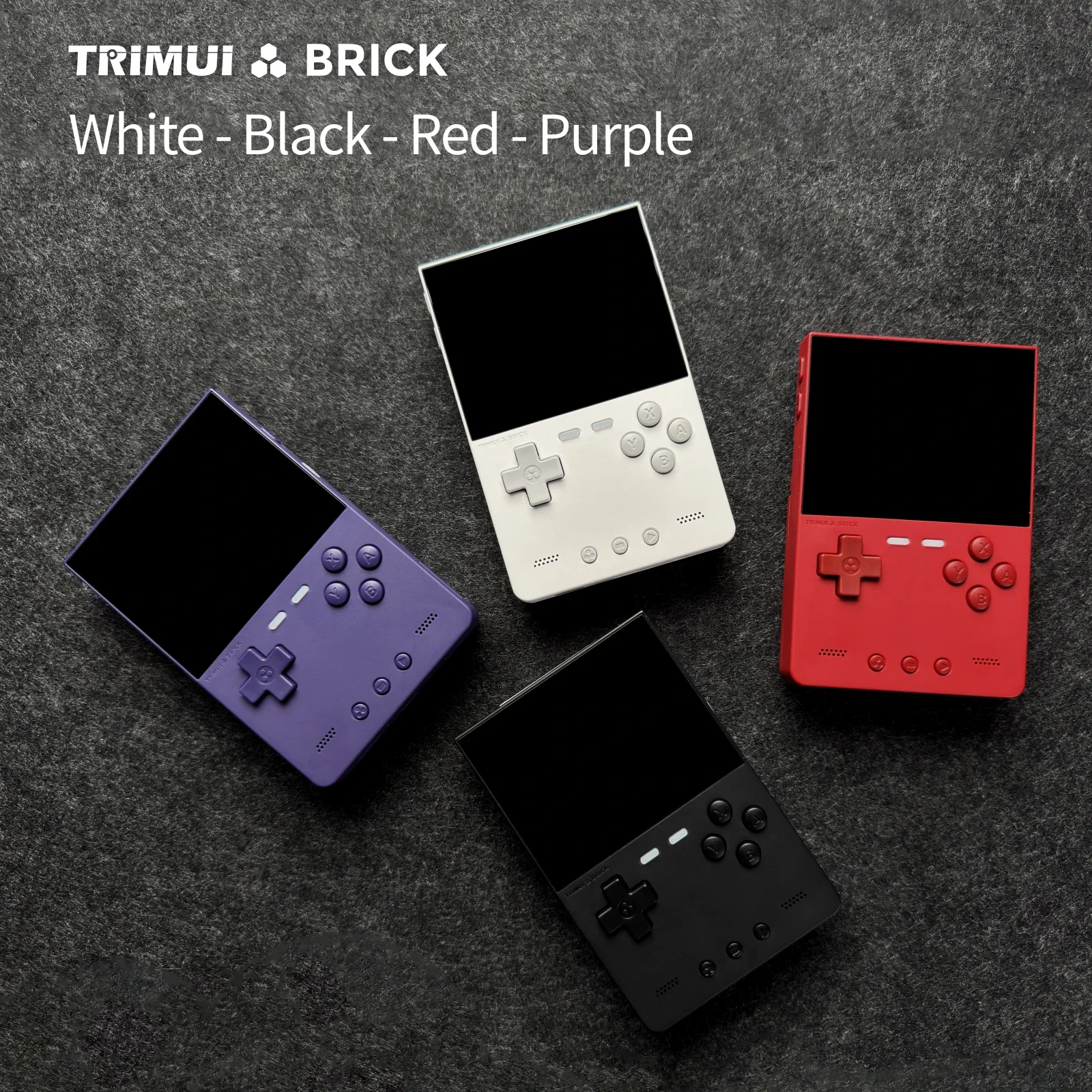 TRIMUI BRICK Handheld Game Console 3.2\'\' IPS Screen Linux System Trimui UI Metal Back Panel Key LED Lighting Free Keycap Gifts