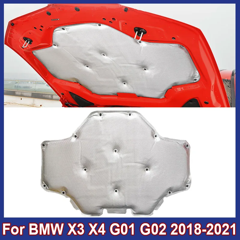 

Car Accessories Engine Soundproof Cotton Cover Fit For BMW X3 G01 X4 G02 2018-2020 High Quality Sound& Heat Soundproof Cotton