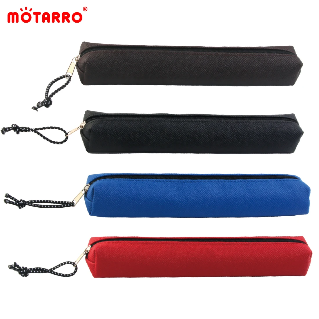 MOTARRO 1Pcs Small Solid Color Simple Zipper Kawai Pencil Case Mini Pen Bags Papeleria Stationery for School Office Suppliers