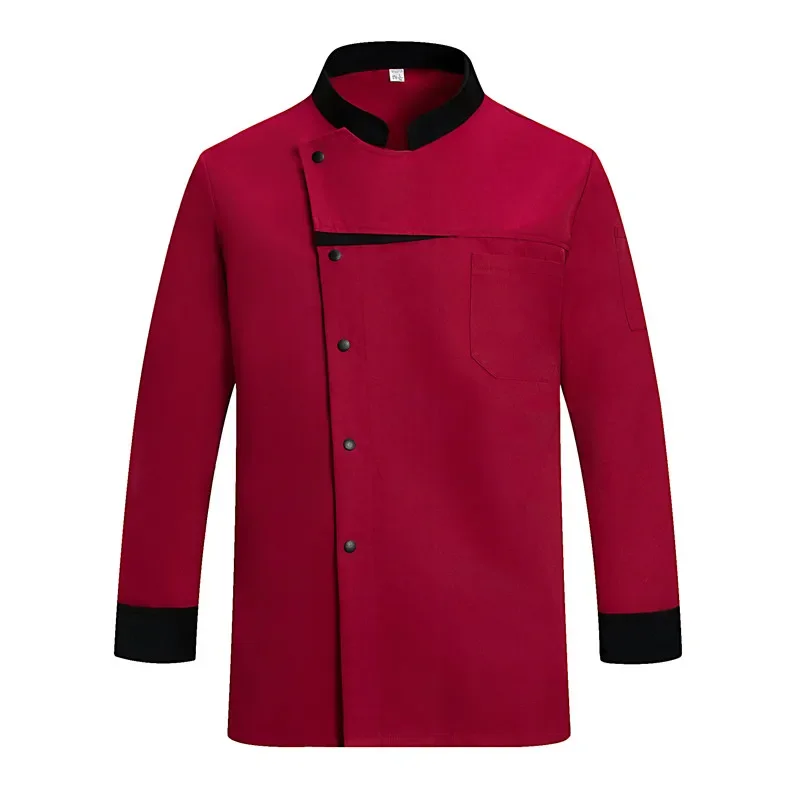 Costume de Chef veste de cuisine Costume d'hôtel Restaurant restauration vêtements de cuisinier uniforme Chef homme femmes boulangerie vêtements de travail à manches longues