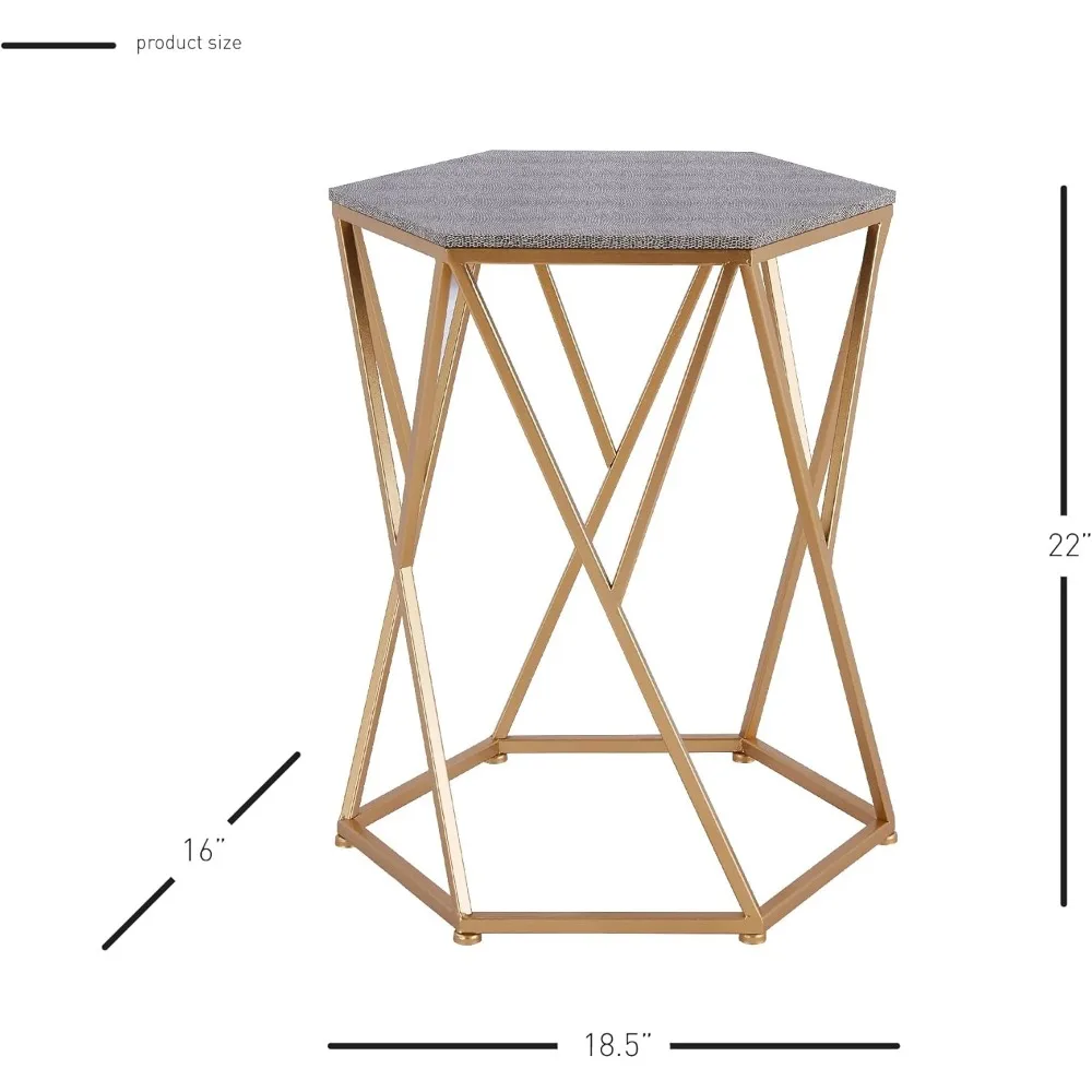 Móveis npd e mais mesa final Cressa Faux Shagreen