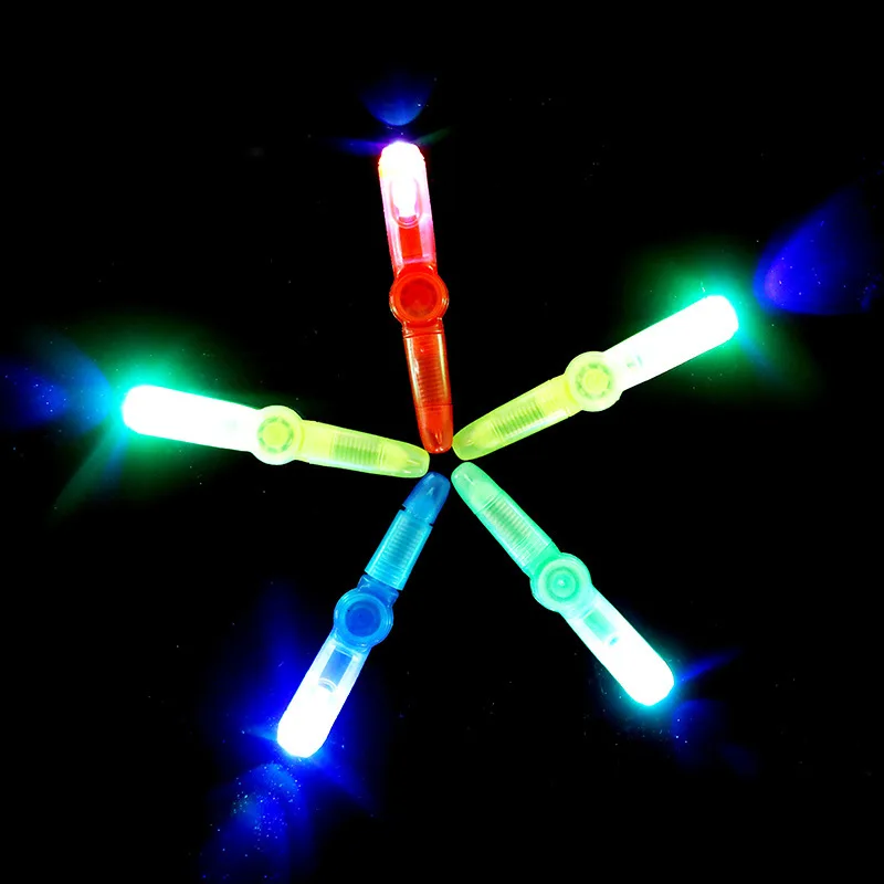 Led Spinning Pen Ball Pen Fidget Hand Top Glow In Dark Light Edc Stress Relief Toys Kids Toy Gift Office School Supplies