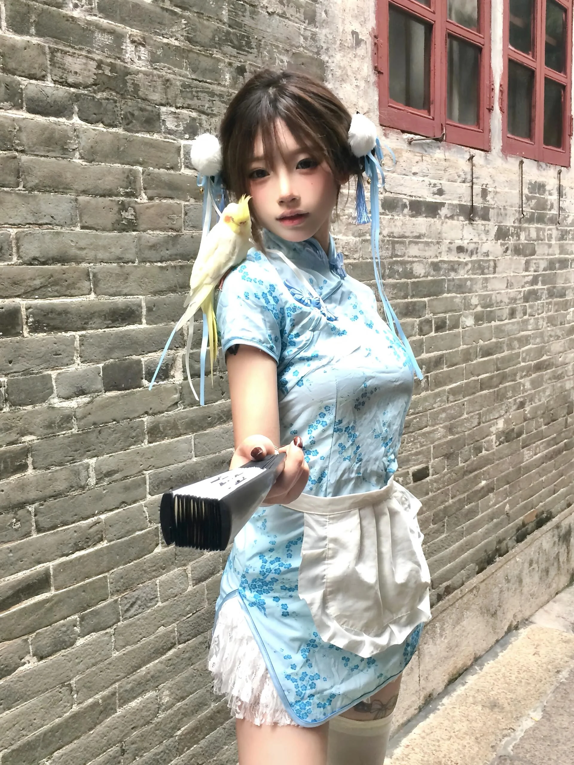 تنورة صينية جديدة من Sle Dr loween Cisas Cosplay orm تنورة خادمة ناعمة للفتيات ملابس يومية #1