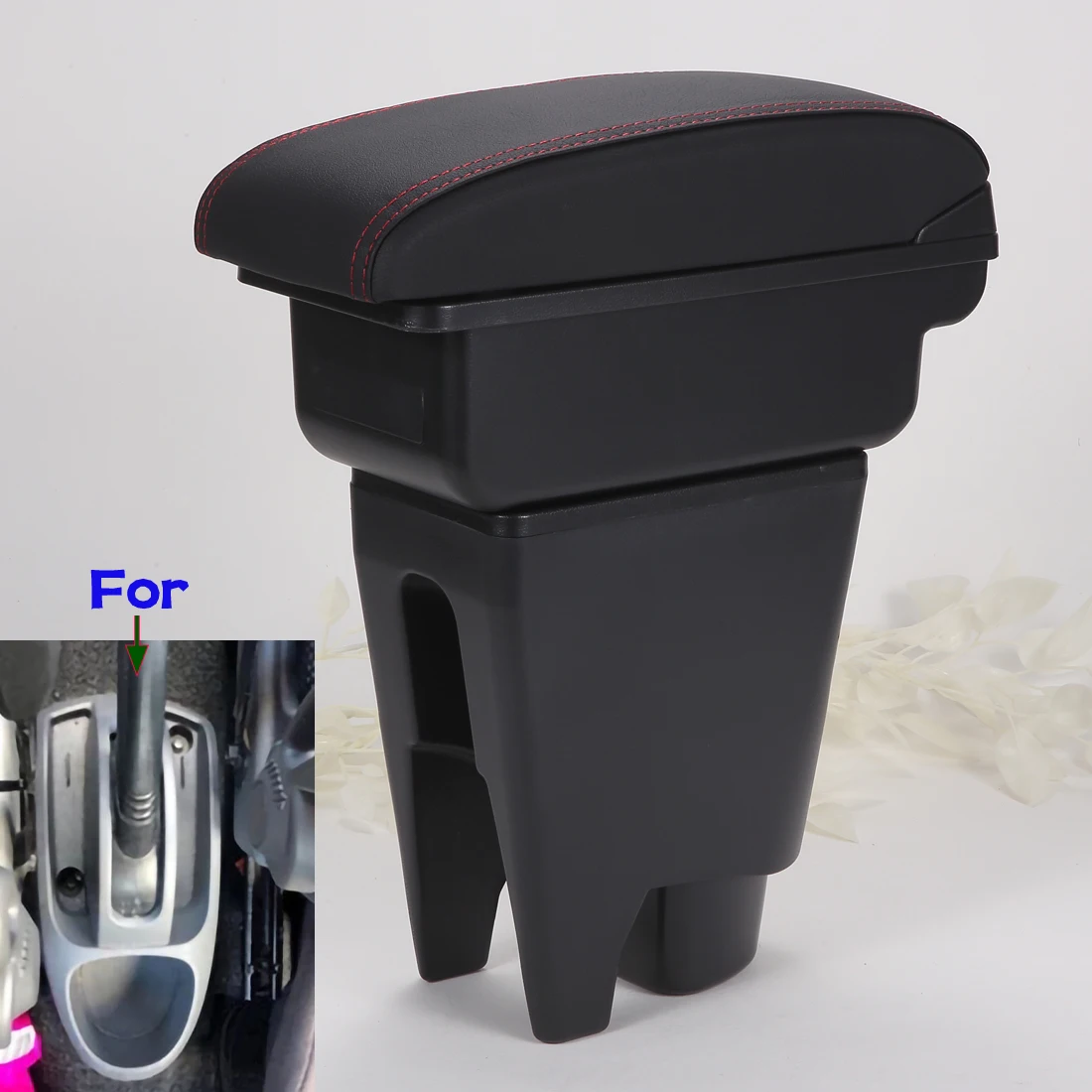 For Peugeot 107 Armrest For Citroen C1 Toyota Etios Aygo BJ Armrest Box Car Accessories Store Box Interior Parts details