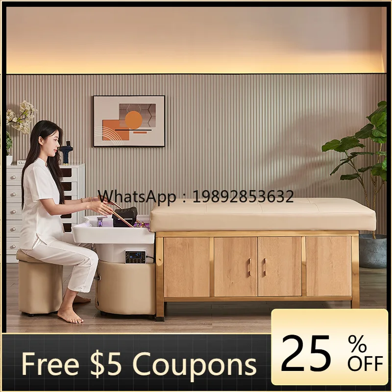 

1YFY Head Therapy Bed Barber Shop Special Hair Salon Beauty Salon Water Heater