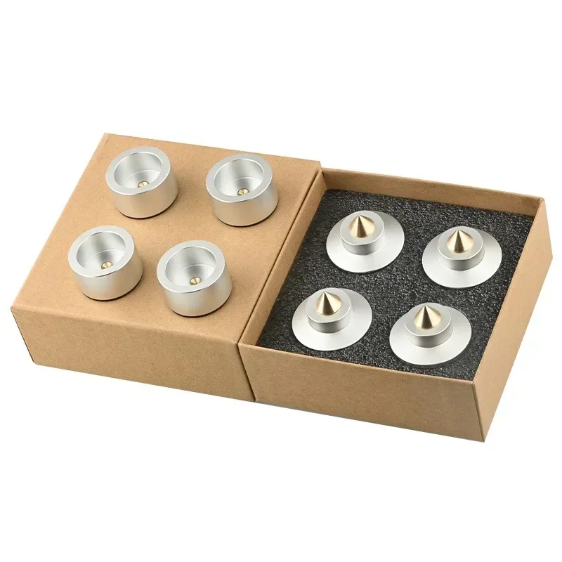 Shock Spikes Tappetino smorzante a molla Piedini per supporto HIFI Altoparlante Spike Foot Pad Altoparlanti da palco KTV Isolamento in alluminio