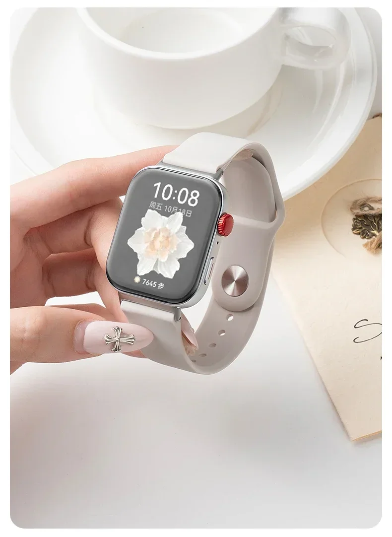 أربطة ساعات رياضية لساعة Redmi 4 حزام SmartWatch معصمه اكسسوارات لينة سيليكون كوريا سوار لشاومي mi band 8 pro #2