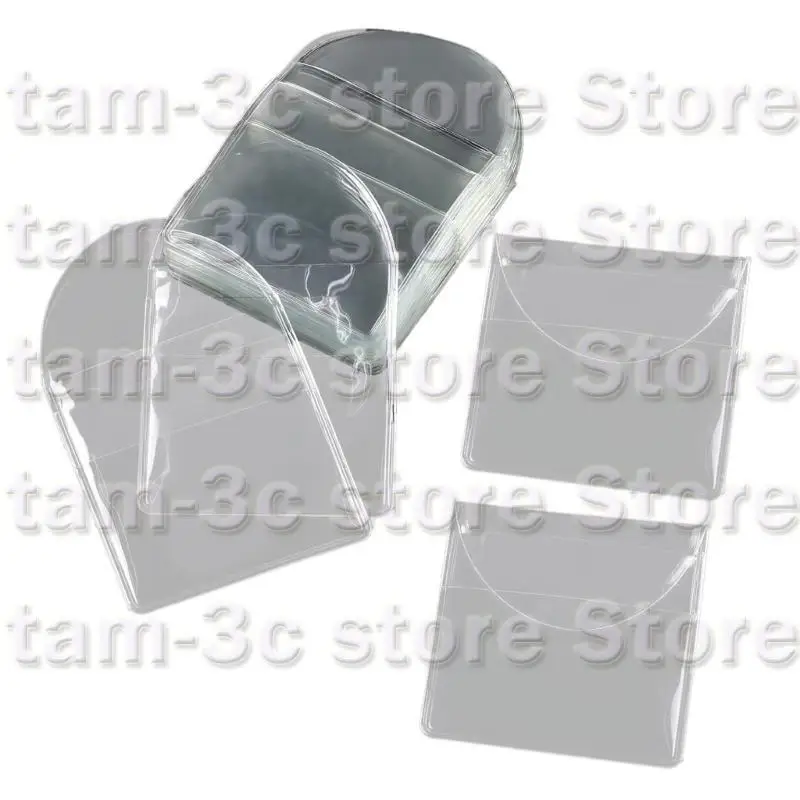 D0UA 50pcs 2 pulgadas monedas bolsillo individuales Protectores monedas plástico Pinguas moneda Soportes